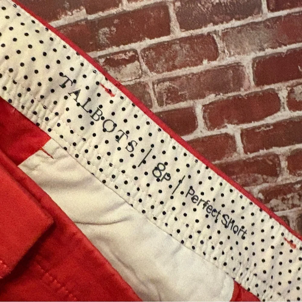 Talbots (Perfect Short) Red Women's ChinoBermuda Shorts